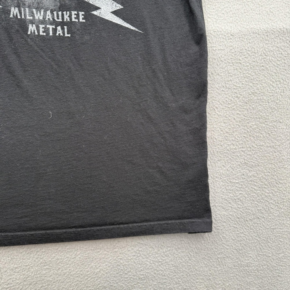 Harley-Davidson Shirt Mens Large Black HDMC Skull Helmet Graphic Long Sleeve Tee - Picture 7 of 9